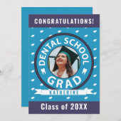 Abschluss-Foto für Zahnärzte Ankündigung (Vorne/Hinten)