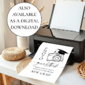 Abschluss Foto Gästebuch Elegant Minimalistisch