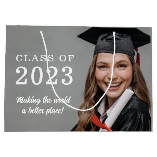 Abschluss Foto Geschenktasche Große Geschenktüte (Rückseite)