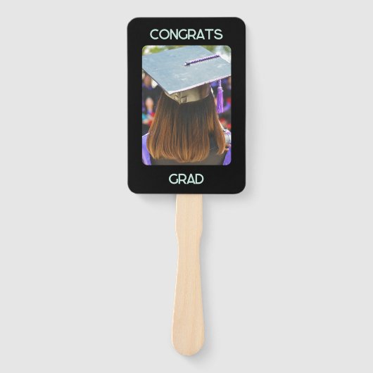 Abschluss Foto Glückwunsch Grad Graduate Hand Fans Fächer (Vorderseite)