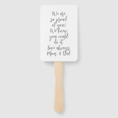 Abschluss Foto Glückwunsch Grad Graduate Hand Fans Fächer (Rückseite)