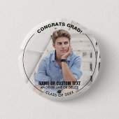Abschluss Foto Glückwunsch Grad Klasse 20XX Benutz Button (Vorderseite)