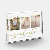 Abschluss Foto Gold Calligraphy (Links)