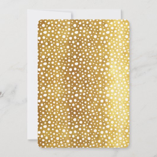 Abschluss Foto Gold kühne moderne Typografie Ankündigung (Rückseite)