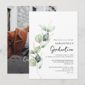 Abschluss Foto Grad 2025 Party Einladung (Vorne/Hinten)