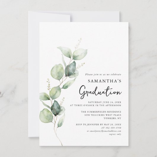 Abschluss Foto Grad 2025 Party Einladung (Vorderseite)