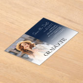 Abschluss Foto Grad Save the Date Acryleinladungen (Ablage )