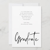 Abschluss Foto Graduate Ankündigung (Rückseite)