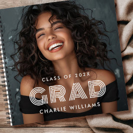 Abschluss Foto Graduiertenname Jahrbuch Notizblock