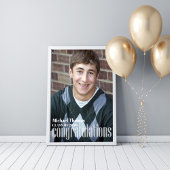Abschluss Foto Gratulation Custom Poster