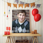 Abschluss Foto Gratulation Custom Poster