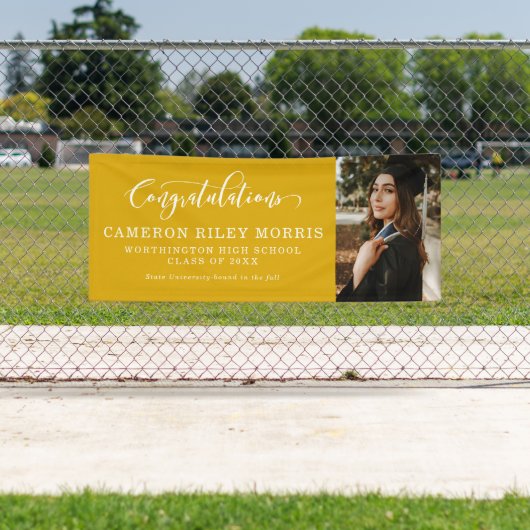 Abschluss Foto gratuliert Banner (Insitu)