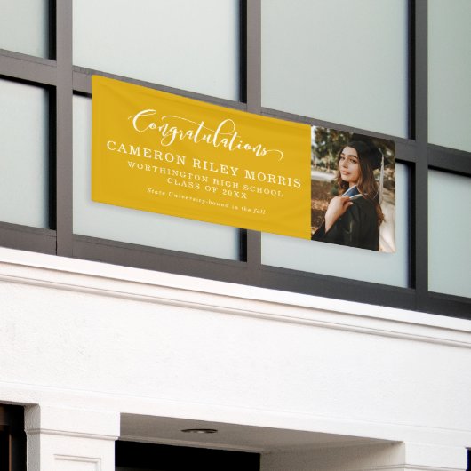 Abschluss Foto gratuliert Banner (Äußeres Gebäude)