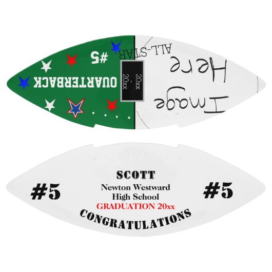 Abschluss Foto Green School Team Football (Paneele)