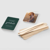 Abschluss Foto Green Silver Script 2024 Fächer (Non-assembled)