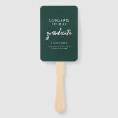 Abschluss Foto Green Silver Script 2024 Fächer (Vorderseite)