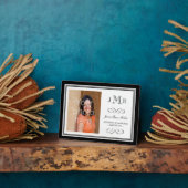 Abschluss-Foto in Monogramm-Klasse Fotoplatte (Seite)