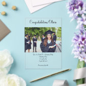 ABSCHLUSS FOTO INVITATION CARD ACRYLEINLADUNGEN (In Situ (Hochzeit))