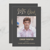 Abschluss Foto Invite - Klasse 2025 Einladung (Vorne/Hinten)