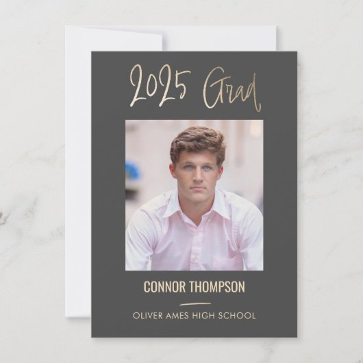 Abschluss Foto Invite - Klasse 2025 Einladung (Vorderseite)