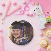 Abschluss Foto Jahr 2024 Pappteller (Party)