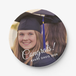 Abschluss Foto Jahr 2024 Pappteller