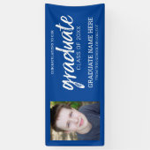 Abschluss Foto - Jahrgang - Blau Banner (Vertikal)