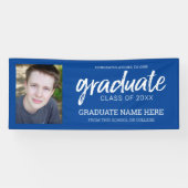 Abschluss Foto - Jahrgang - Blau Banner (Horizontal)