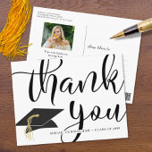Abschluss Foto Kalligraphie Script Vielen Dank Postkarte