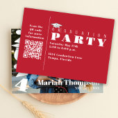 Abschluss Foto Kardinal Rote Klasse von 2023 QR Einladung