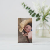 Abschluss-Foto-Karte Telefonnummerkarte (Stehend Vorderseite)