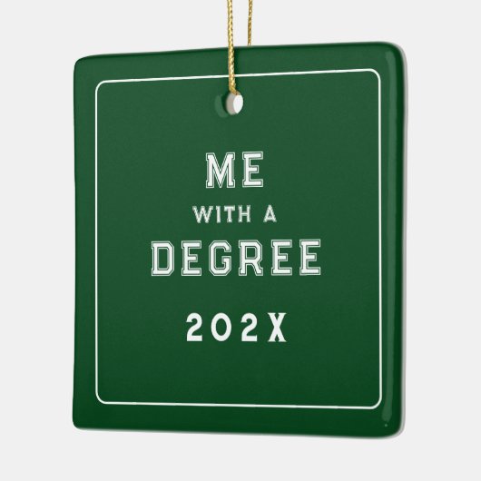 Abschluss Foto Keepake Keramik Ornament (Links)