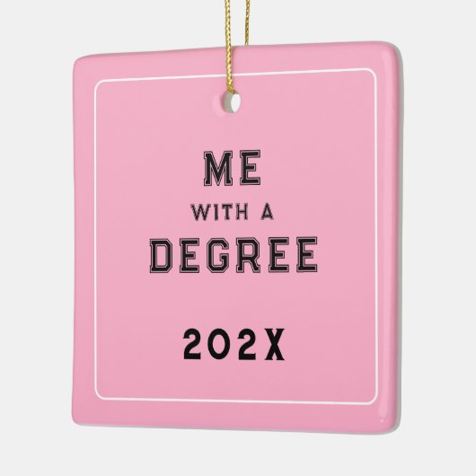 Abschluss Foto Keepake Keramikornament (Links)