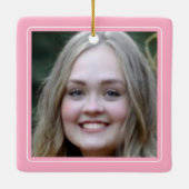 Abschluss Foto Keepake Keramikornament (Rückseite)