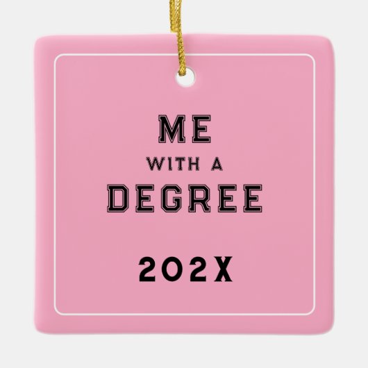 Abschluss Foto Keepake Keramikornament (Vorderseite)