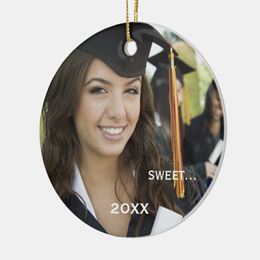 Abschluss Foto Keepake Ornamente (Links)