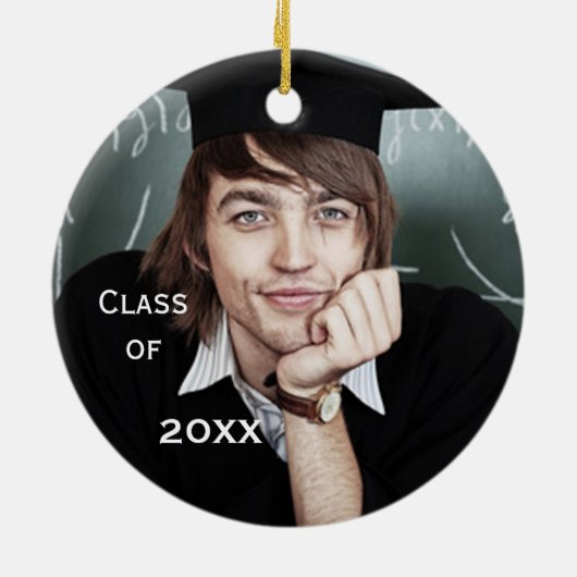 Abschluss Foto Keepake Ornamente (Hinten)