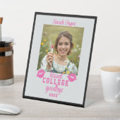 Abschluss Foto Kissed Uni Auf Wiedersehen Jahr Sockelschild (In SItu)