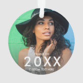 Abschluss-Foto-Klasse von 20XX-Memory-Keepake Ornament (Rückseite)