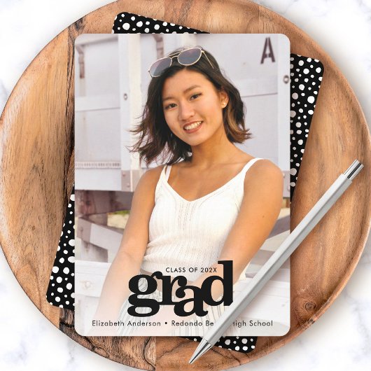 Abschluss Foto kühne moderne, einfache Typografie Ankündigung