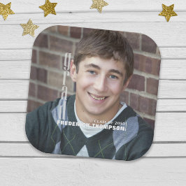 Abschluss Foto Minimalistisch Elegant Grad Moderne Pappteller