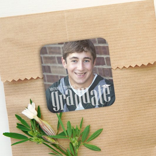 Abschluss Foto Minimalistisch Moderne Typografie Rechteckiger Pappuntersetzer