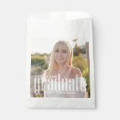 Abschluss Foto Minimalistisch Modernes, einfaches  Geschenktütchen (Vorderseite)