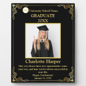 Abschluss Foto mit Name & School Custom Award Fotoplatte (Vorderseite)