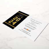 Abschluss Foto Modern 2025 Gold Folieneinladung (Gedreht)