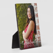 Abschluss Foto Moderne Elegante Kalligraphie Herz Fotoplatte (Seite)