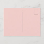 Abschluss Foto Moderne Rose Gold Postkarte (Rückseite)
