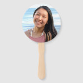 Abschluss Foto moderne Rose Gold Skript halten Sak Fächer (Rückseite)