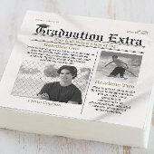 Abschluss Foto Modernes Cooler Spaß Fakten Zeitung Serviette