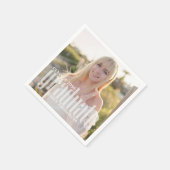 Abschluss Foto Modernes Elegantes Minimalistisch Serviette (Ecke)